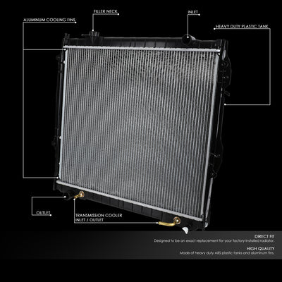 D-Motoring - 95-04 Toyota Tacoma AT Radiators - Aluminum - 2