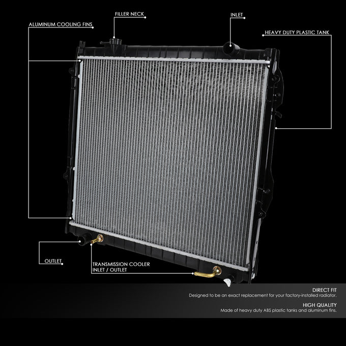 D-Motoring - 95-04 Toyota Tacoma AT Radiators - Aluminum - 2