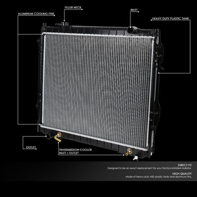 D-Motoring - 95-04 Toyota Tacoma AT Radiators - Aluminum - 2