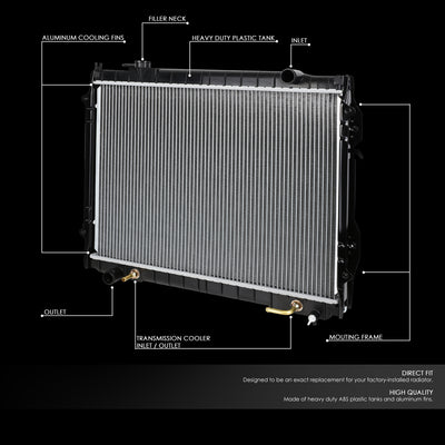 D-Motoring - 95-04 Toyota Tacoma AT Radiators - Aluminum - 2