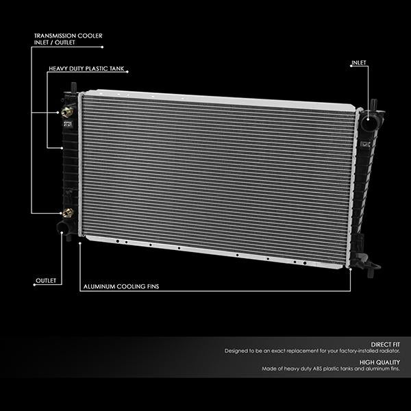 97-98 Ford Expedition F150 F250 4.2L 4.6L Radiator - Aluminum - OEM-RA-1831 - 2