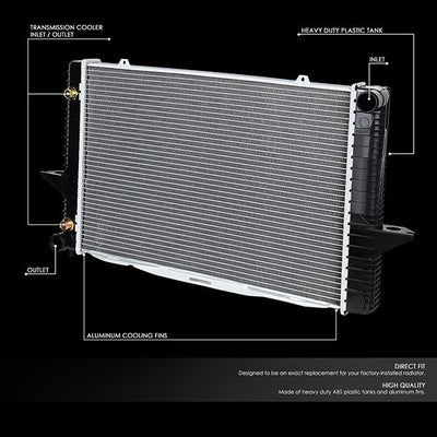 93-00 Volvo 850/S70/V70 2.4L Radiator - OE Style - Aluminum - 2