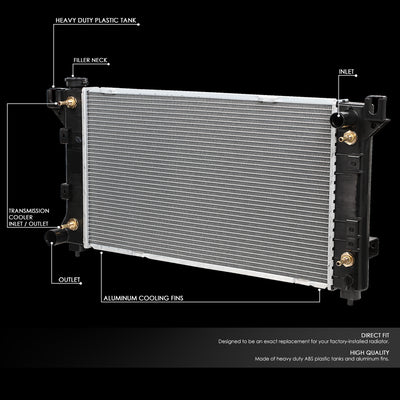 D-Motoring - Radiator - Aluminum - Chrysler/Plymouth Grand Voyager AT - 2