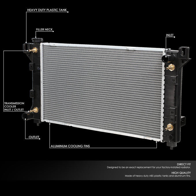 D-Motoring - Radiator - Aluminum - Chrysler/Plymouth Grand Voyager AT - 2