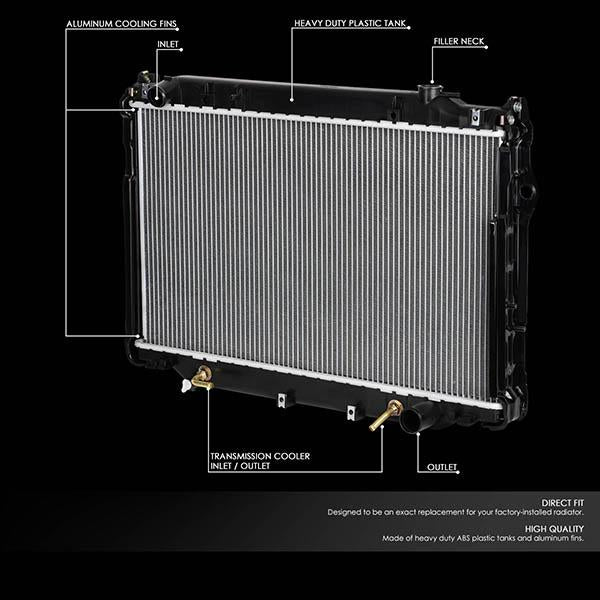 93-97 Toyota Land Cruiser/Lexus LX450 AT Radiator - OE Style - Aluminum - 2