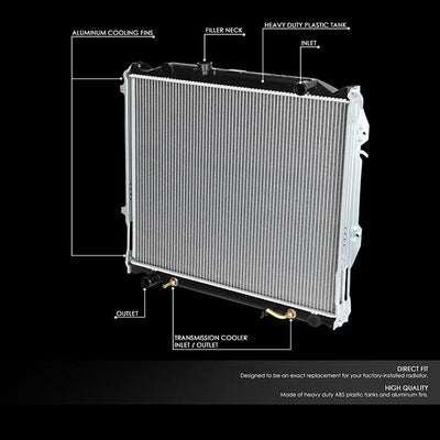 96-02 Toyota 4Runner Radiator - OE Style - Aluminum - 2
