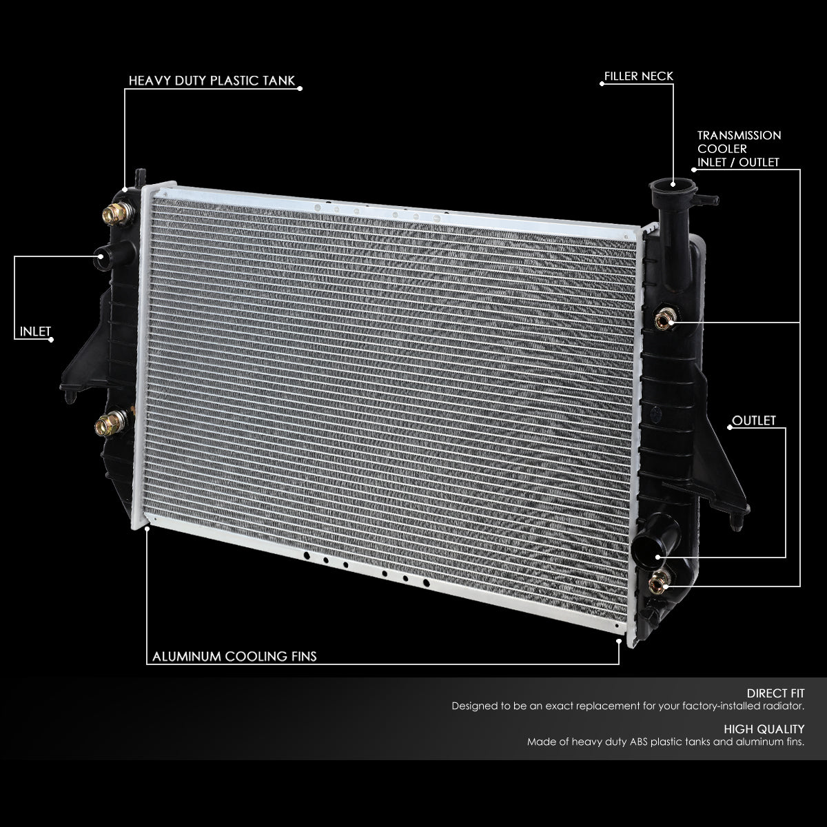 96-05 Chevy Astro GMC Safari w/EOC AT w/EOC 2003 Replacement Radiator ...