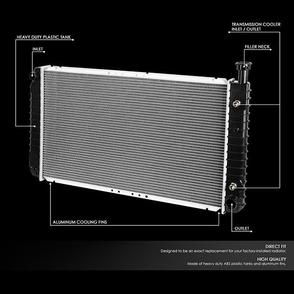 96-02 Chevy Express GMC Savana 1500 2500 3500 AT Replacement Radiator ...