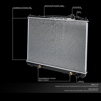 D-Motoring - 96-00 Nissan PAThfinder/Infiniti QX4 AT Radiators - Aluminum - 2