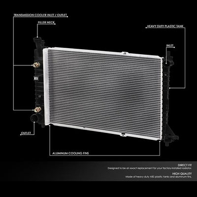97-04 Ford Mustang 3.8 3.9 Radiator - OE Style - Aluminum - 2