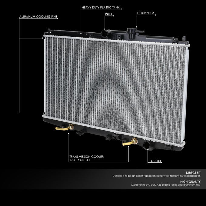 D-Motoring - 98-02 Honda Accord 2.3L Radiator - Aluminum - 2