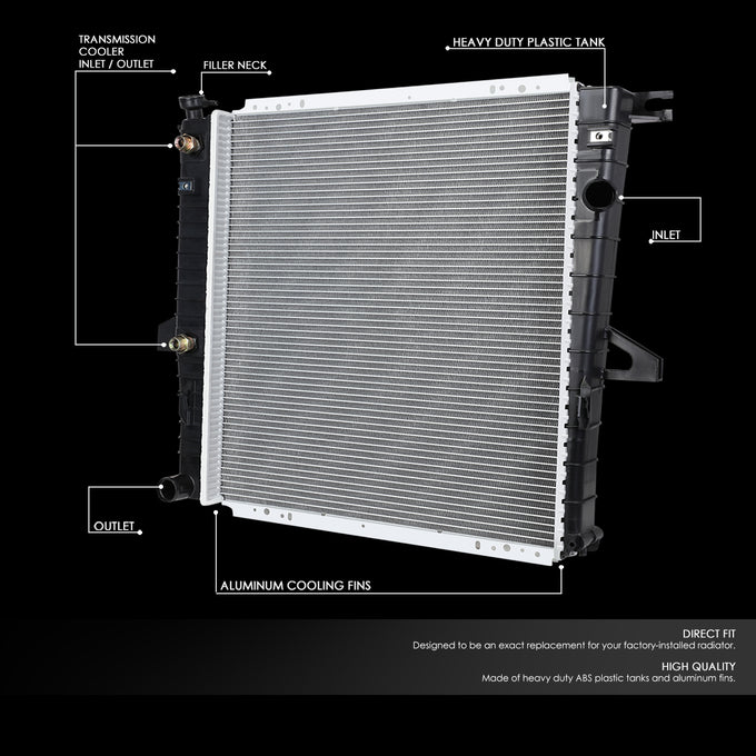 D-Motoring - 98-11 Ford Ranger Mazda B3000 AT Radiator - Aluminum - 2