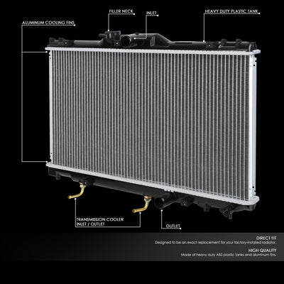 D-Motoring - 98-02 Toyota Corolla/Chevy Prizm AT Radiators - Aluminum - 2