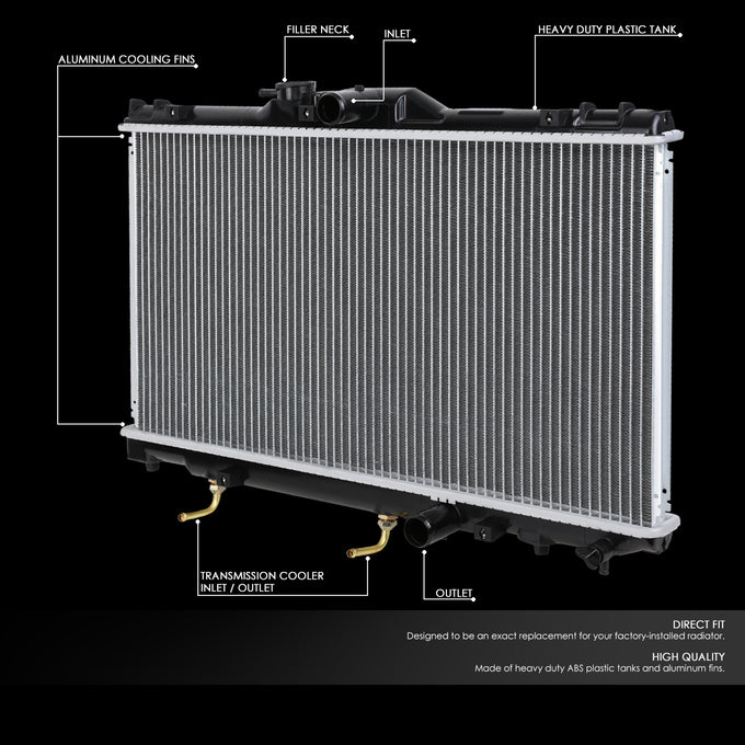 D-Motoring - 98-02 Toyota Corolla/Chevy Prizm AT Radiators - Aluminum - 2