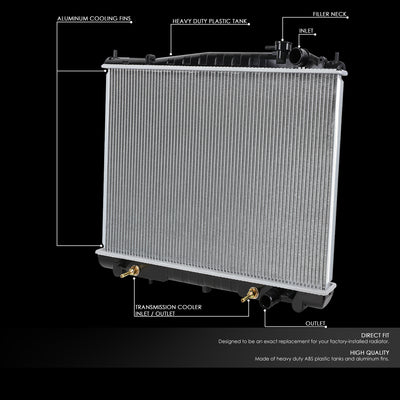 D-Motoring - 98-04 Nissan Frontier/Nissan Xterra AT Radiators - Aluminum - 2