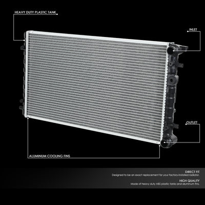 D-Motoring - 98-11 VW Beetle Cabrio AT Radiators - Aluminum - 2