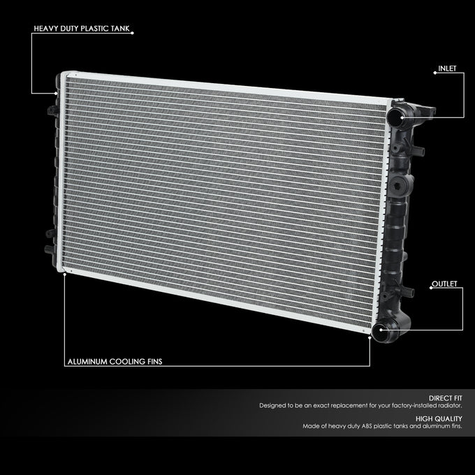 D-Motoring - 98-11 VW Beetle Cabrio AT Radiators - Aluminum - 2