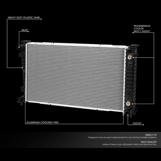D-Motoring - 99-07 Ford Windstar Freestar At MtRadiator - OE Style - Aluminum - 2