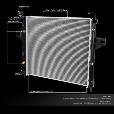 D-Motoring - 99-04 Jeep Grand Cherokee 4.0 Radiator - Aluminum - 2