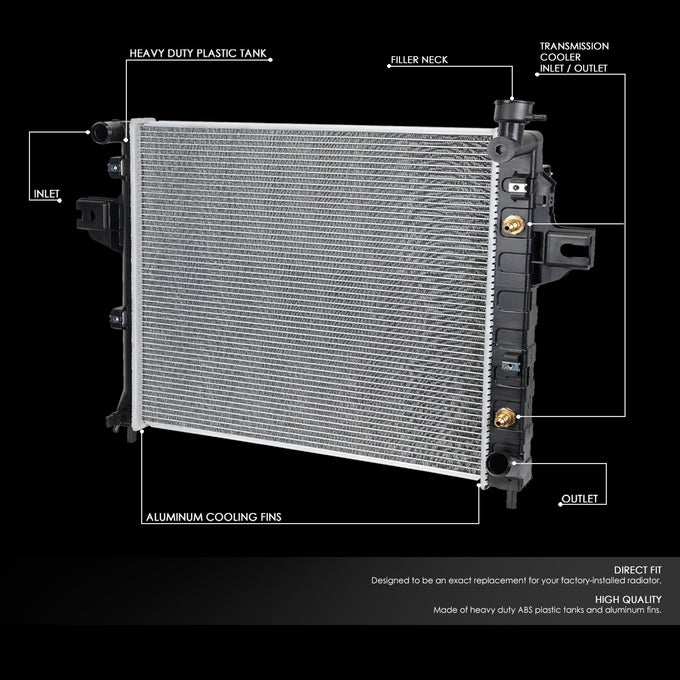 D-Motoring - 99-00 Jeep Grand Cherokee 4.7 Radiator - Aluminum - 2