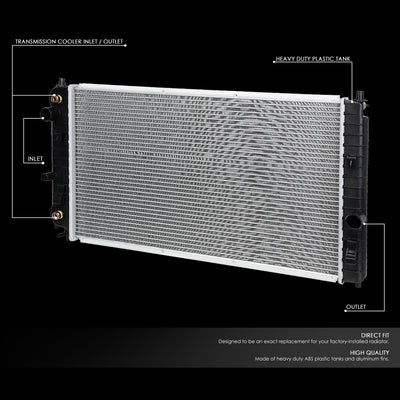 D-Motoring - 97-05 Pontiac Grand AM Chevy Malibu AT Radiator - Aluminum - 2