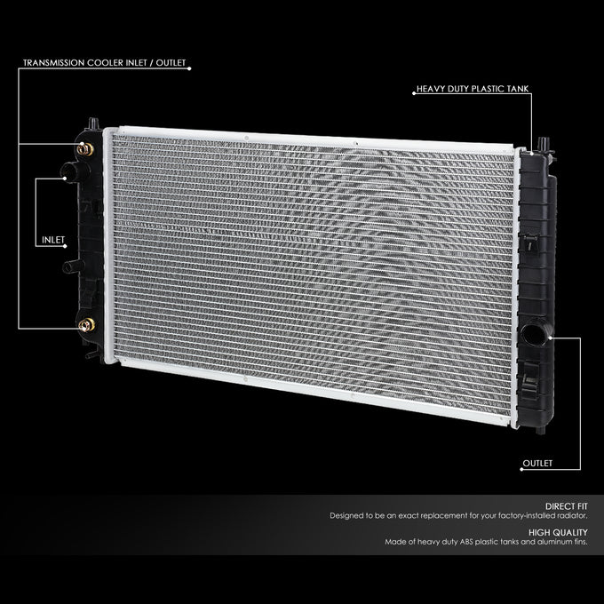 D-Motoring - 97-05 Pontiac Grand AM Chevy Malibu AT Radiator - Aluminum - 2