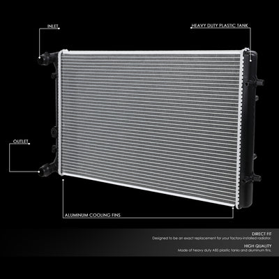 D-Motoring - 99-10 VW Golf City/GTI/Jetta AT/MT Radiators - Aluminum - 2