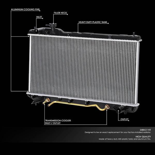 98-00 Toyota RAV4 Radiator - OE Style - Aluminum - 2