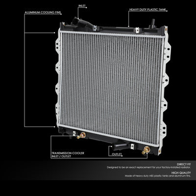 D-Motoring - 01-10 Chrysler Pt Cruiser AT Radiators - Aluminum - 2