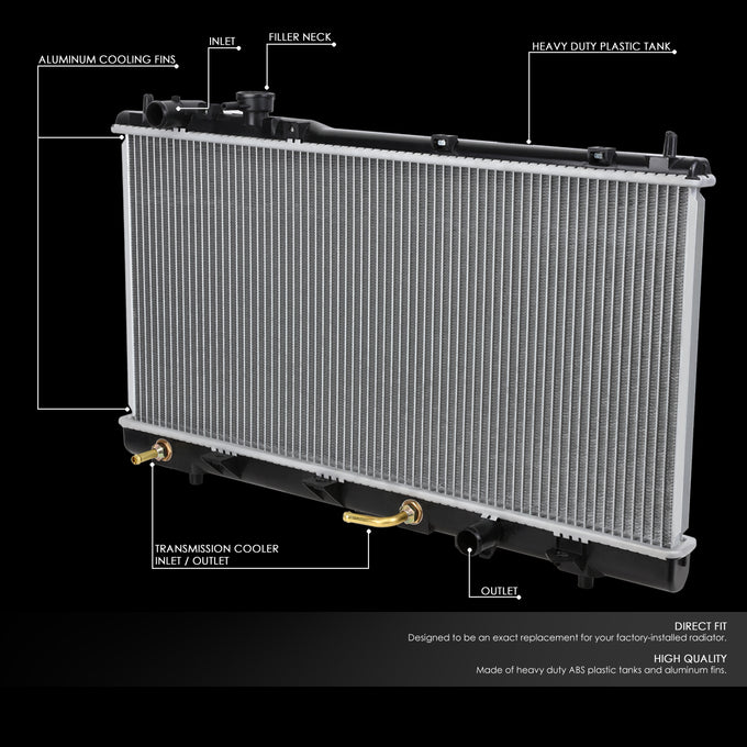 D-Motoring - 99-03 Mazda Protege 5 AT Radiators - Aluminum - 2
