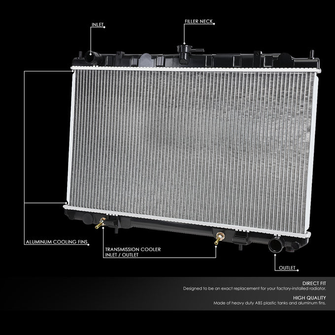 D-Motoring - 95-04 Nissan Maxima Infiniti I30 I35 AT Radiator - Aluminum - 2