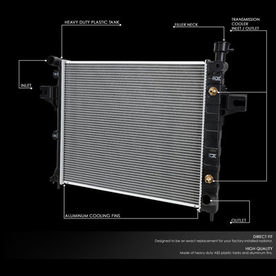 D-Motoring - 01-04 Jeep Grand Cherokee 4.7 Radiator - Aluminum - 2