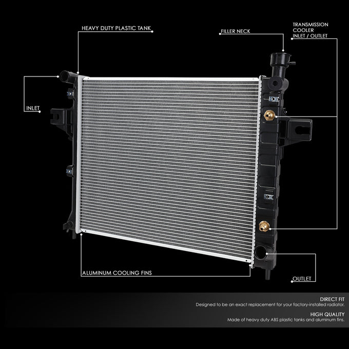 D-Motoring - 01-04 Jeep Grand Cherokee 4.7 Radiator - Aluminum - 2