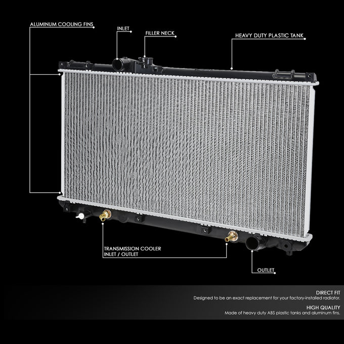 D-Motoring - 01-05 Lexus IS300 Radiator - Aluminum - 2