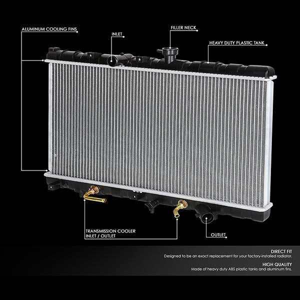 01-02 Kia Rio 1.5 Radiator - OE Style - Aluminum - 2