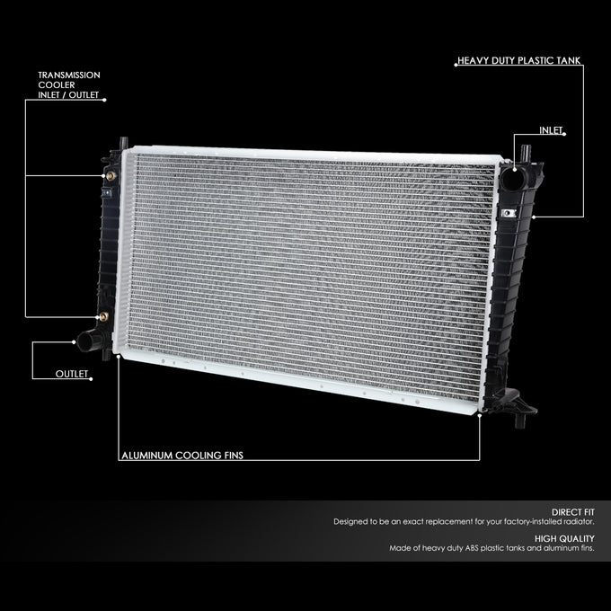 D-Motoring - 99-10 Ford F150 Super Duty AT Radiator - Aluminum - 2
