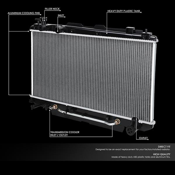 01-05 Toyota Rav4 2.0 2.4 Radiator - OE Style - Aluminum - 2