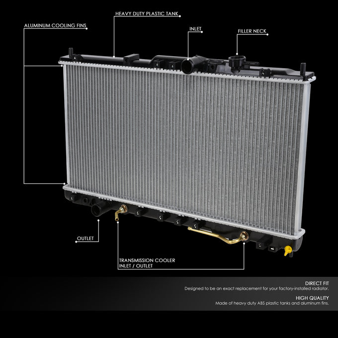 D-Motoring - 00-05 Eclipse/StrATus/Sebring L4 AT Radiators - Aluminum - 2