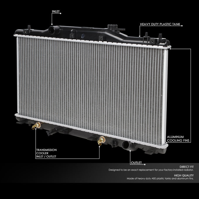 D-Motoring - Radiator - Aluminum - 02-06 Acura RSX 2.0L AT - 2