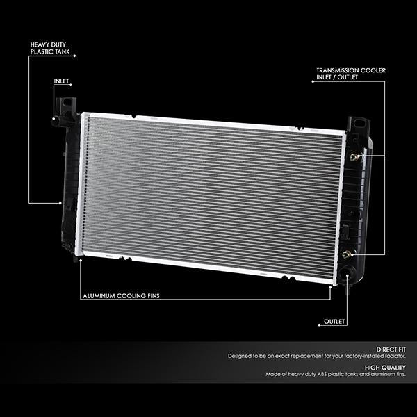 99-13 Chevy Silverado/GMC Sierra AT Radiator - OE Style - Aluminum - 2