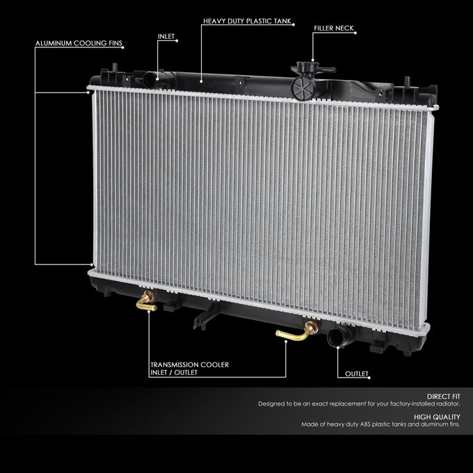 D-Motoring - 02-08 Toyota Camry/Solara L4 AT Radiators - Aluminum - 2