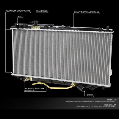 D-Motoring - Radiator - Aluminum - 00-04 Kia Spectra - 2