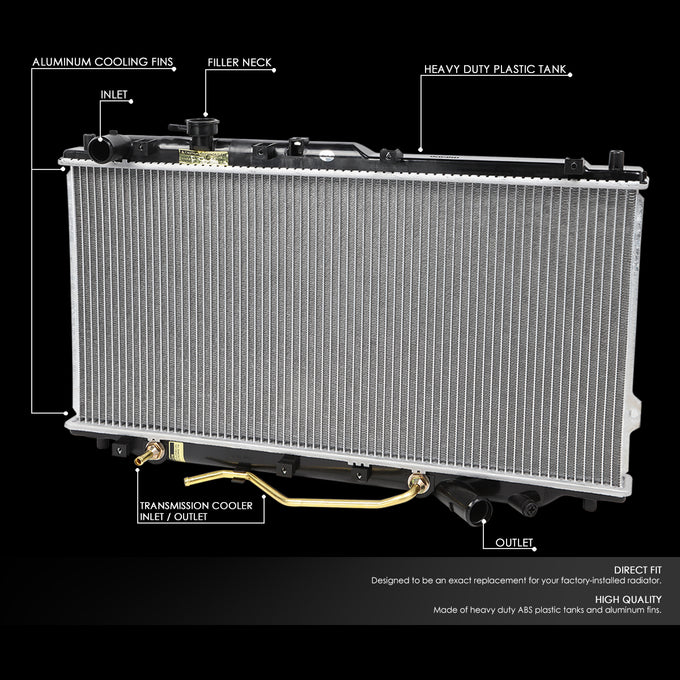 D-Motoring - Radiator - Aluminum - 00-04 Kia Spectra - 2