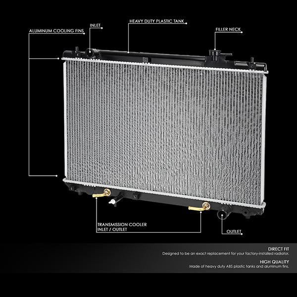 D-Motoring - 01-07 HighlanderRadiator - Aluminum - 2