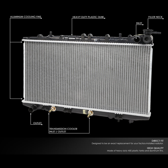 D-Motoring - 02-06 Nissan Sentra 2.5L AT Radiators - Aluminum - 2