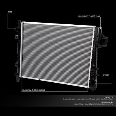 D-Motoring - 02-04 Dodge Ram Truck 3.7 4.7 5.7 Radiator - Aluminum - 2