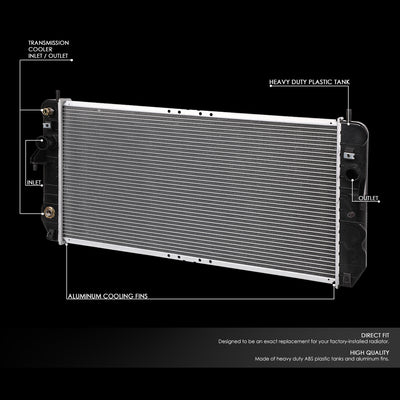 D-Motoring - 01-05 Deville 4.6L Aurora 4.0L AT Radiator - Aluminum - 2