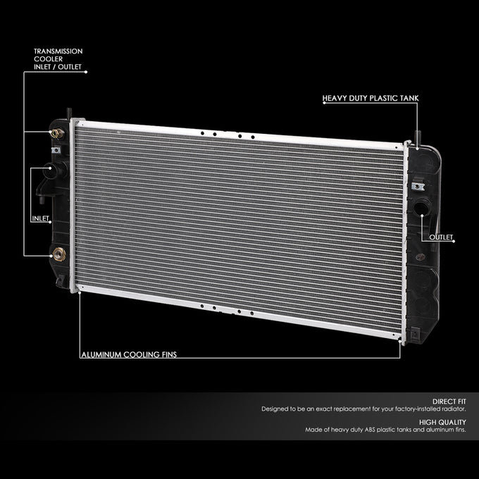 D-Motoring - 01-05 Deville 4.6L Aurora 4.0L AT Radiator - Aluminum - 2