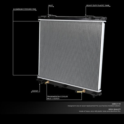 D-Motoring - 03-06 Kia Sorento 3.5L AT Radiators - Aluminum - 2