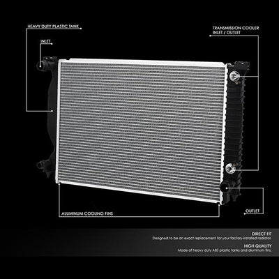 02-08 Audi A4/A6 Quattro AT/MT Radiator - OE Style - Aluminum - 2